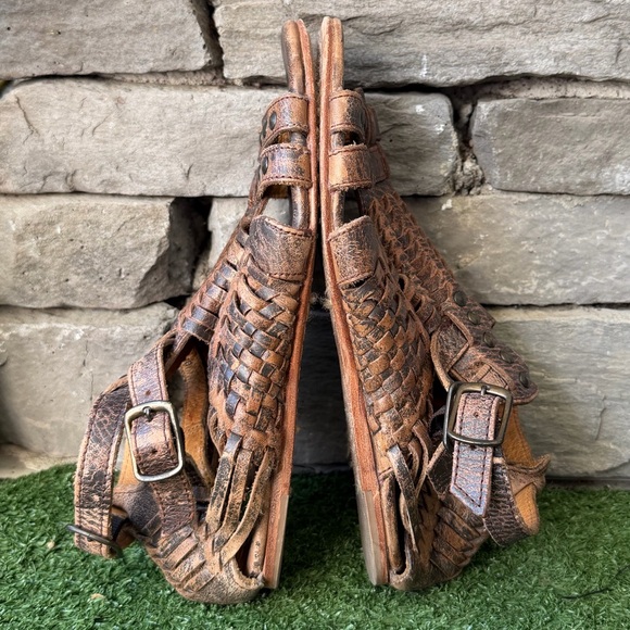 Bed Stu Claire III Brown Leather Huarache Women's SAndals - Picture 7 of 9